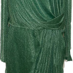 Green Shimmer Party Dress